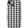 imageCasely iPhone 14 Plus Case  Harlequin Salem Diamond  Black and White  Compatible with MagSafe  Bold Protective Design