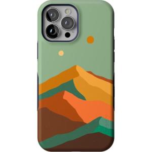 Casely iPhone 13 Pro Max Case | Field of Flowers | Pastel Floral | Compatible with MagSafe | Bold Protective Design(Endless Peaks | Colorblock Mountain)