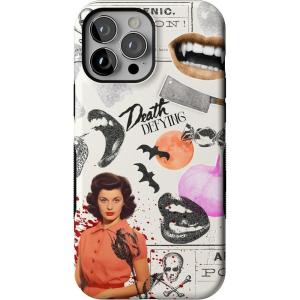 Casely iPhone 13 Pro Max Case | Field of Flowers | Pastel Floral | Compatible with MagSafe | Bold Protective Design(If You Dare | Horror Collage)