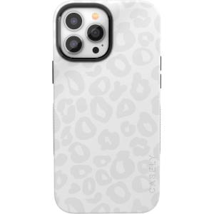 Casely iPhone 13 Pro Max Case | Field of Flowers | Pastel Floral | Compatible with MagSafe | Bold Protective Design(Into the Wild | White Snow Leopard)