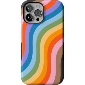 Casely iPhone 13 Pro Max Case | Field of Flowers | Pastel Floral | Compatible with MagSafe | Bold Protective Design(Love for All | Rainbow Pride)