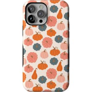 Casely iPhone 13 Pro Max Case | Field of Flowers | Pastel Floral | Compatible with MagSafe | Bold Protective Design(Oh My Gourd | Pumpkin Patch)
