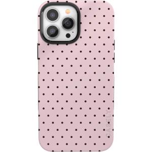 Casely iPhone 13 Pro Max Case | Field of Flowers | Pastel Floral | Compatible with MagSafe | Bold Protective Design(On the Dot | Pink Polka Dot)