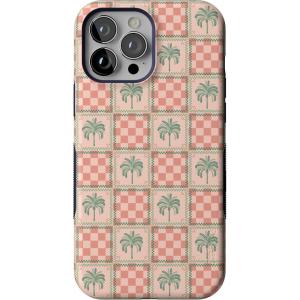 Casely iPhone 13 Pro Max Case | Field of Flowers | Pastel Floral | Compatible with MagSafe | Bold Protective Design(Palm Beach | The Social Club)