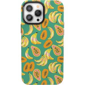 Casely iPhone 13 Pro Max Case | Field of Flowers | Pastel Floral | Compatible with MagSafe | Bold Protective Design(Papaya Palms | Dippin’ Daisy’s Tropical Vacation)
