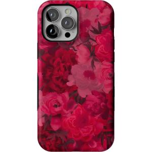 Casely iPhone 13 Pro Max Case | Field of Flowers | Pastel Floral | Compatible with MagSafe | Bold Protective Design(Romance Novel | Moody Floral)
