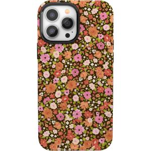 Casely iPhone 13 Pro Max Case | Field of Flowers | Pastel Floral | Compatible with MagSafe | Bold Protective Design(Rustic Roses | Boho Bouquet)