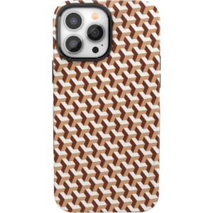 Casely iPhone 13 Pro Max Case | Field of Flowers | Pastel Floral | Compatible with MagSafe | Bold Protective Design(Step It Up | Abstract Geo)