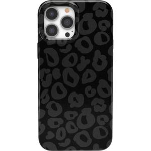 Casely iPhone 13 Pro Max Case | Field of Flowers | Pastel Floral | Compatible with MagSafe | Classic Ultra Slim Design(Into the Wild | Black Leopard)