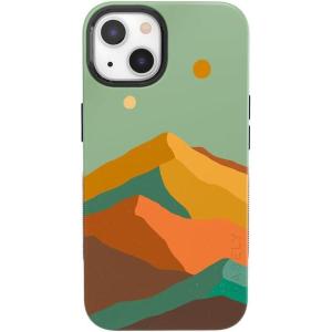 Casely iPhone 14 Case | Blue Awakening | Van Gogh Almond Blossom | Compatible with MagSafe | Bold Protective Design(Endless Peaks | Colorblock Mountain)