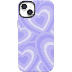 Casely iPhone 14 Case | Blue Awakening | Van Gogh Almond Blossom | Compatible with MagSafe | Bold Protective Design(Love Song | Lavender Heart)