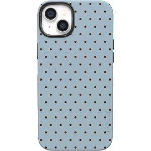 Casely iPhone 14 Case | Blue Awakening | Van Gogh Almond Blossom | Compatible with MagSafe | Bold Protective Design(On the Dot | Blue Polka Dot)