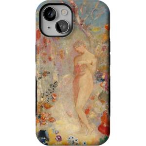 Casely iPhone 14 Case | Blue Awakening | Van Gogh Almond Blossom | Compatible with MagSafe | Bold Protective Design(Pandora | The Met Museum)