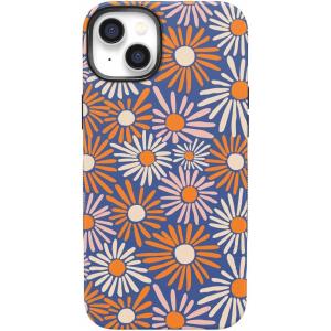Casely iPhone 14 Case | Blue Awakening | Van Gogh Almond Blossom | Compatible with MagSafe | Bold Protective Design(Spring Forward | Daisy Floral)