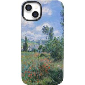 Casely iPhone 14 Case | Blue Awakening | Van Gogh Almond Blossom | Compatible with MagSafe | Bold Protective Design(The Met Museum | Monet’s View)