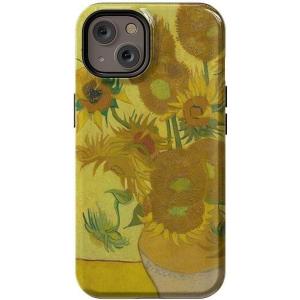 Casely iPhone 14 Case | Blue Awakening | Van Gogh Almond Blossom | Compatible with MagSafe | Bold Protective Design(Van Gogh | Sunflowers Floral)