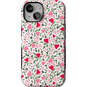 Casely iPhone 14 Case | Blue Awakening | Van Gogh Almond Blossom | Compatible with MagSafe | Bold Protective Design(Vines of Love | Floral Heart)