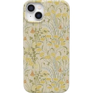 Casely iPhone 14 Case | Hibiscus Blooms | Hawaiian Floral | Compatible with MagSafe | Classic Ultra Slim Design(Boho Blooms | Golden Floral)