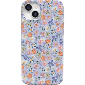 Casely iPhone 14 Case | Hibiscus Blooms | Hawaiian Floral | Compatible with MagSafe | Classic Ultra Slim Design(Poppy Meadows | Pastel Floral)