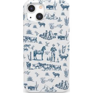 Casely iPhone 14 Case | Hibiscus Blooms | Hawaiian Floral | Compatible with MagSafe | Classic Ultra Slim Design(Wild West Adventure | Desert)