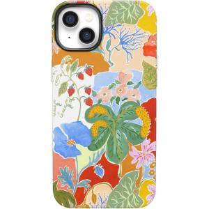 Casely iPhone 14 Plus Case | Cowgirl Canyon | FashionPass x Casely | Bold Protective Case Design | Compatible with MagSafe(Botanical Blooms | Floral Patchwork)