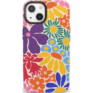Casely iPhone 14 Plus Case | Cowgirl Canyon | FashionPass x Casely | Bold Protective Case Design | Compatible with MagSafe(Flower Patch | Multi-Color Floral)