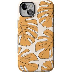 Casely iPhone 14 Plus Case | Cowgirl Canyon | FashionPass x Casely | Bold Protective Case Design | Compatible with MagSafe(Island Time | Tropical Leaves Floral)