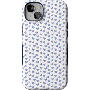 Casely iPhone 14 Plus Case | Cowgirl Canyon | FashionPass x Casely | Bold Protective Case Design | Compatible with MagSafe(Lovebug | Blue Hearts)