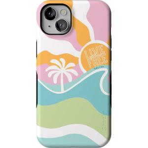 Casely iPhone 14 Plus Case | Cowgirl Canyon | FashionPass x Casely | Bold Protective Case Design | Compatible with MagSafe(Pura Vida | Tropical Dreams)