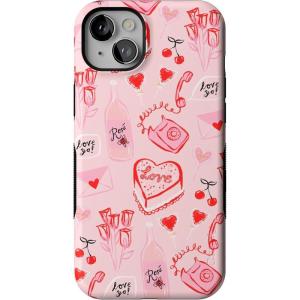 Casely iPhone 14 Plus Case | Cowgirl Canyon | FashionPass x Casely | Bold Protective Case Design | Compatible with MagSafe(That’s Amore | Valentine’s)