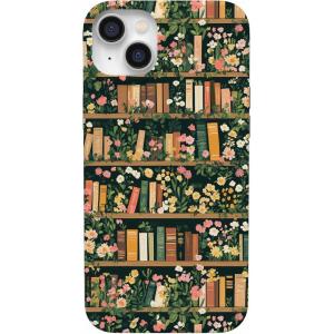 Casely iPhone 14 Plus Case | Palermo | Dippin’ Daisy’s Italian Coast | Compatible with MagSafe(Book Nook | Floral Library)