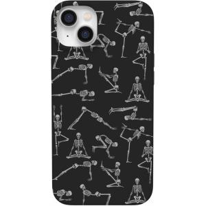 Casely iPhone 14 Plus Case | Palermo | Dippin’ Daisy’s Italian Coast | Compatible with MagSafe(Corpse Pose | Skeleton Yoga)