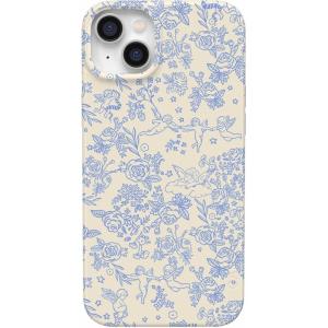 Casely iPhone 14 Plus Case | Palermo | Dippin’ Daisy’s Italian Coast | Compatible with MagSafe(Cupid’s Canvas | Periwinkle Floral)