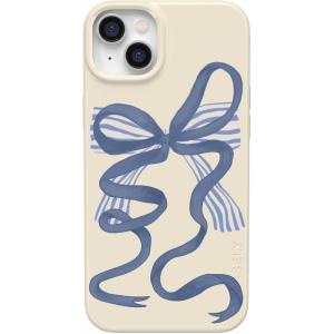 Casely iPhone 14 Plus Case | Palermo | Dippin’ Daisy’s Italian Coast | Compatible with MagSafe(Heartstrings | Blue Bow)