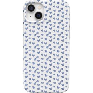 Casely iPhone 14 Plus Case | Palermo | Dippin’ Daisy’s Italian Coast | Compatible with MagSafe(Lovebug | Blue Hearts)