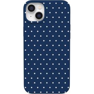 Casely iPhone 14 Plus Case | Palermo | Dippin’ Daisy’s Italian Coast | Compatible with MagSafe(On the Dot | Navy Polka Dot)