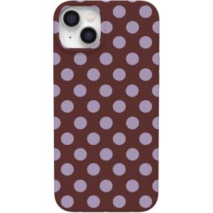Casely iPhone 14 Plus Case | Palermo | Dippin’ Daisy’s Italian Coast | Compatible with MagSafe(Spotted in SoHo | Burgundy Polka Dot)