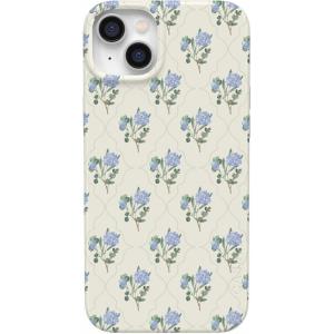Casely iPhone 14 Plus Case | Palermo | Dippin’ Daisy’s Italian Coast | Compatible with MagSafe(Vintage Garden | Blue Hydrangea)