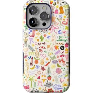 Casely iPhone 14 Pro Case | Opposites Attract | Day & Night Mountains | Compatible with MagSafe | Bold Protective Design(All the Fun Things)