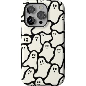 Casely iPhone 14 Pro Case | Opposites Attract | Day & Night Mountains | Compatible with MagSafe | Bold Protective Design(Don’t Ghost Me | Halloween)