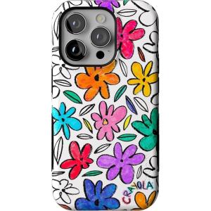 Casely iPhone 14 Pro Case | Opposites Attract | Day & Night Mountains | Compatible with MagSafe | Bold Protective Design(Outside the Lines | Crayola Marker)