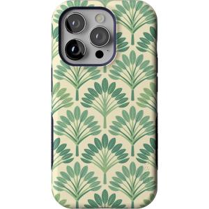 Casely iPhone 14 Pro Case | Opposites Attract | Day & Night Mountains | Compatible with MagSafe | Bold Protective Design(Palm Beach | Palm Royale)