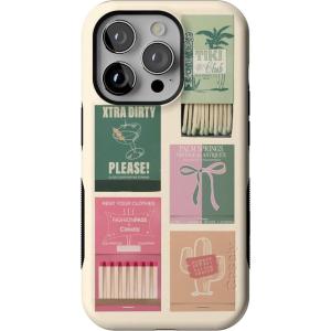 Casely iPhone 14 Pro Case | Opposites Attract | Day & Night Mountains | Compatible with MagSafe | Bold Protective Design(Perfect Match | FashionPass x Casely)