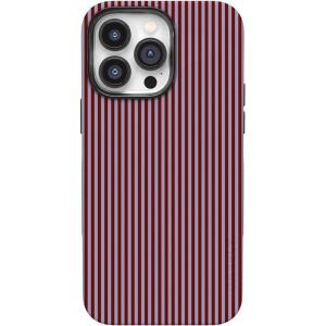 Casely iPhone 14 Pro Case | Opposites Attract | Day & Night Mountains | Compatible with MagSafe | Bold Protective Design(Stripes and the City | Tiny Pinstripe)