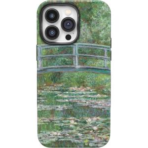 Casely iPhone 14 Pro Case | Opposites Attract | Day & Night Mountains | Compatible with MagSafe | Bold Protective Design(The Met Museum | Monet’s Bridge)