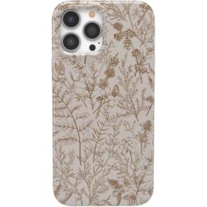 Casely iPhone 14 Pro Case | Sage Garden | Green Floral | Compatible with MagSafe | Classic Ultra-Slim Case Design(Beige Garden | Neutral Floral)