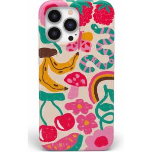 Casely iPhone 14 Pro Case | Sage Garden | Green Floral | Compatible with MagSafe | Classic Ultra-Slim Case Design(Doodle Bug | Crayola Crayon)