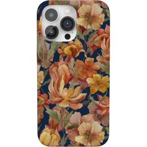Casely iPhone 14 Pro Case | Sage Garden | Green Floral | Compatible with MagSafe | Classic Ultra-Slim Case Design(Fallen Gold | Antique Floral)