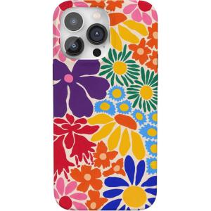 Casely iPhone 14 Pro Case | Sage Garden | Green Floral | Compatible with MagSafe | Classic Ultra-Slim Case Design(Flower Patch | Multi-Color Floral)