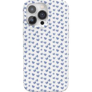 Casely iPhone 14 Pro Case | Sage Garden | Green Floral | Compatible with MagSafe | Classic Ultra-Slim Case Design(Lovebug | Blue Hearts)